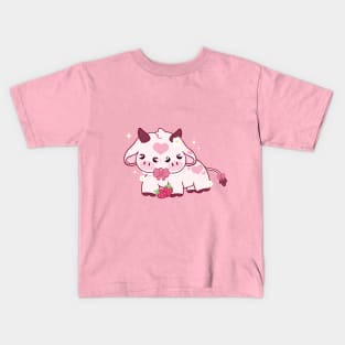 Two face Strawberry Cow Kids T-Shirt